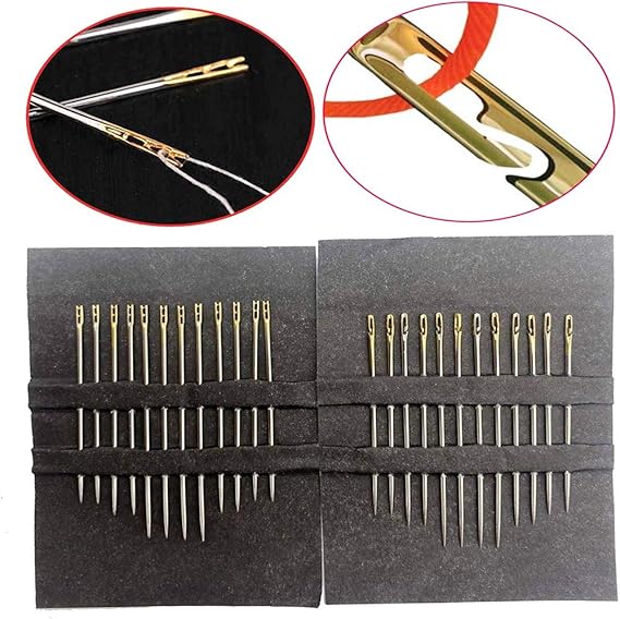 24pcs Needles Stitching Pins, One SecondNeedles Big Eye