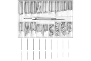AvoDovA 360 Pcs Watch Band Spring Bars, 8-25mm Watch Band Heavy Duty Spring Bar, 1.5mm Diameter Stainless Steel Wrist Spring 