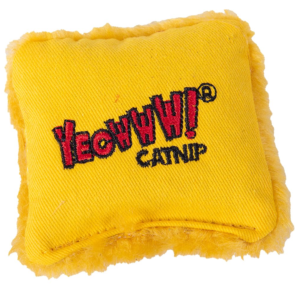 Yeowww Pillow Refills Cat Toy, Yellow