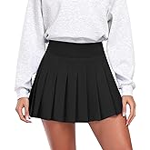 JoyGirl Womens Pleated Skirt with Shorts Tennis Skirt School Uniform Skirts Mini Skater Skirts Skorts with Pockets