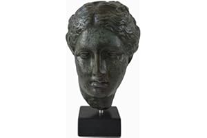 Estia Creations Hygieia Bust with Bronze Color Effect - Ancient Greek Goddess of Health Hygeia - Museum Replica