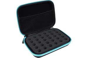 ZORETCO Essential Oil Storage Holder Organizer Carrying Case, Essential Oils Box Holds 30 Bottles 1ml- 3ml Bottle Travel Storage Organizer Bag for doTERRA & Young Living (Box Only)