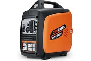 Oxseryn Portable Inverter Generator 2500W Gas Powered, Long Runtime Gas Generators for Home Use, Camping, Super Quiet Emergency Home Backup, with CO Sensor, EPA Compliant