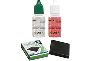 Gemtone Testing Solution Kit Gold 14K & Silver 999 .925 Sterling Authenticity Tester Jewelry Scrap Stone Precious Metal USA