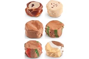 Taffy Shop Chocolate Lovers Mix Salt Water Taffy - Small Batch Salt Water Taffies Made in the USA - Super Soft, and Sweet - Guaranteed Fresh - Gluten-Free, Soy-Free, Peanut-Free - 7 Ounces Bag