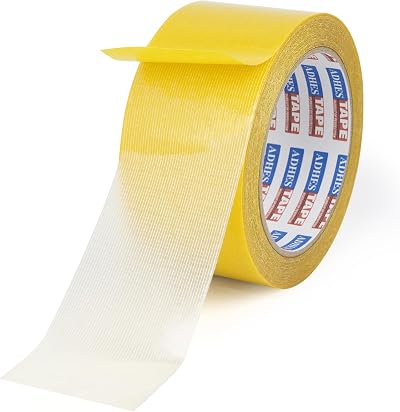ADHES Heavy Duty Carpet Tape for Rugs Wood Floors 2in x 10yd Residue-Free