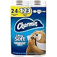 Charmin Ultra Soft Cushiony Touch Toilet Paper, 24 Family Mega Rolls = 123 Regular Rolls