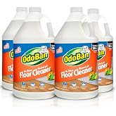OdoBan Pet Solutions No Rinse Neutral pH Floor Cleaner Concentrate, Made in the USA, Splash O' Citrus Scent, 4 Gallons