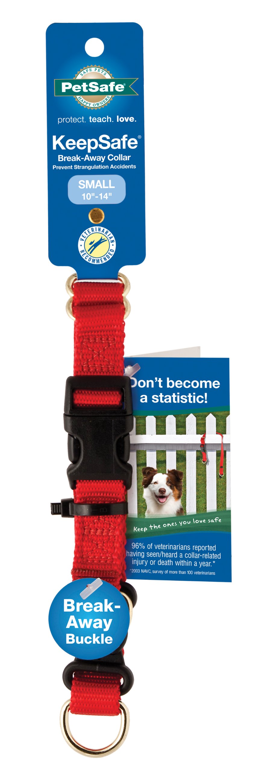 Photo 1 of PetSafe KeepSafe Collar for Dogs - Protects Against Collar Accidents - Long Lasting - Durable - Adjustable - Breakaway - Outdoor-Safe - Large - 1 in. Wide - Red
