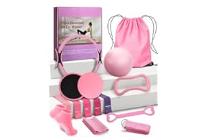 Spopal Pilates kit with ball, ring, bands, and accessories laid out