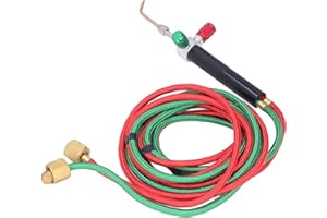 Gas Welding Torch, Mini Gas Torch Copper Material, Durable High Temp Welding Soldering with 5 Tips for Jewelry Repairing