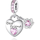MAVTZRE Family Charms for Charms Bracelet: 925 Sterling Silver Heart Dangle Charms for Bracelets and Necklaces, Birthday Mother's Day Christmas Jewelry Gifts For Women.