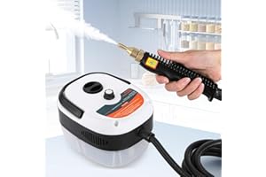 Hapyvergo 2500W Handheld Steam Cleaner High Pressure Steamer for Cleaning for Grout Tile Hand Held Portable Steamer Cleaner for Car Auto Small Mini Power Cleaning Steamer High Heat for Home