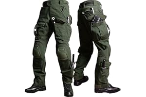 YKS JOOB G3 Tactical Combat Pants, Men's Military Ripstop Camo Army Pants for Outdoor Hunting Paintballing - No Kneepad
