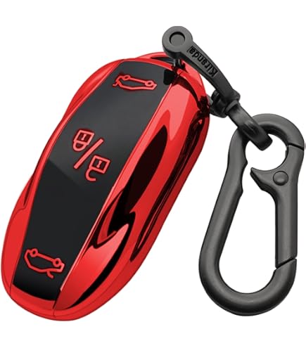 1x Black/ White/ Gray Car Plaid Key Fob Intelligent Keyless Remote Control For Tesla Model 3/Y 2021-2023 Lightweight Accessories