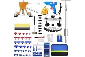 NUCHOICE 80 PCS Dent Removal Kit Car Dent Puller Repair Tool Kit Auto Body Dent Removal Repair Tool Kit for Car Hail Damage a