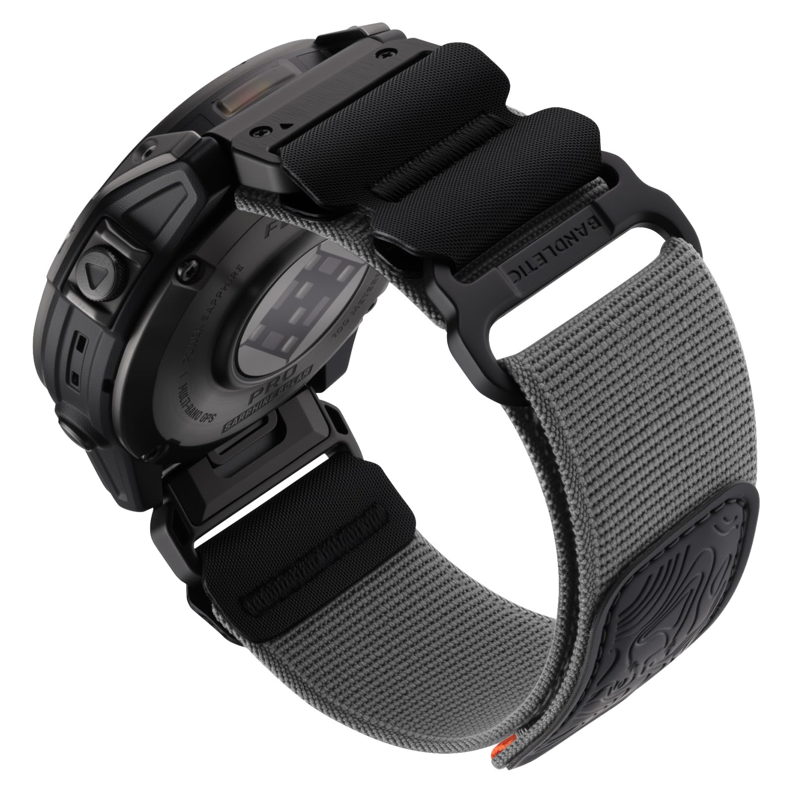 Bandletic Quick Fit 22mm Watch Bands Compatible with Garmin Fenix 8 47mm Band - Tactical Nylon Strap for Fenix 7 6 Pro/5 Plus/Instinct 3 E 45mm 2/Forerunner 965/955/945 /Approach S70/S62/S60/Epix Pro2