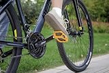 GEWAGE Mountain Bike Pedals Non-Slip Nylon 9/16 Wide Flat Yellow view 2