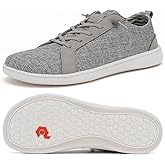 Men's Barefoot Wide Toe Box Shoes - Minimalist Barefoot Shoes with Zero Drop Sole Extra Wide Slip on Walking Shoes for Men