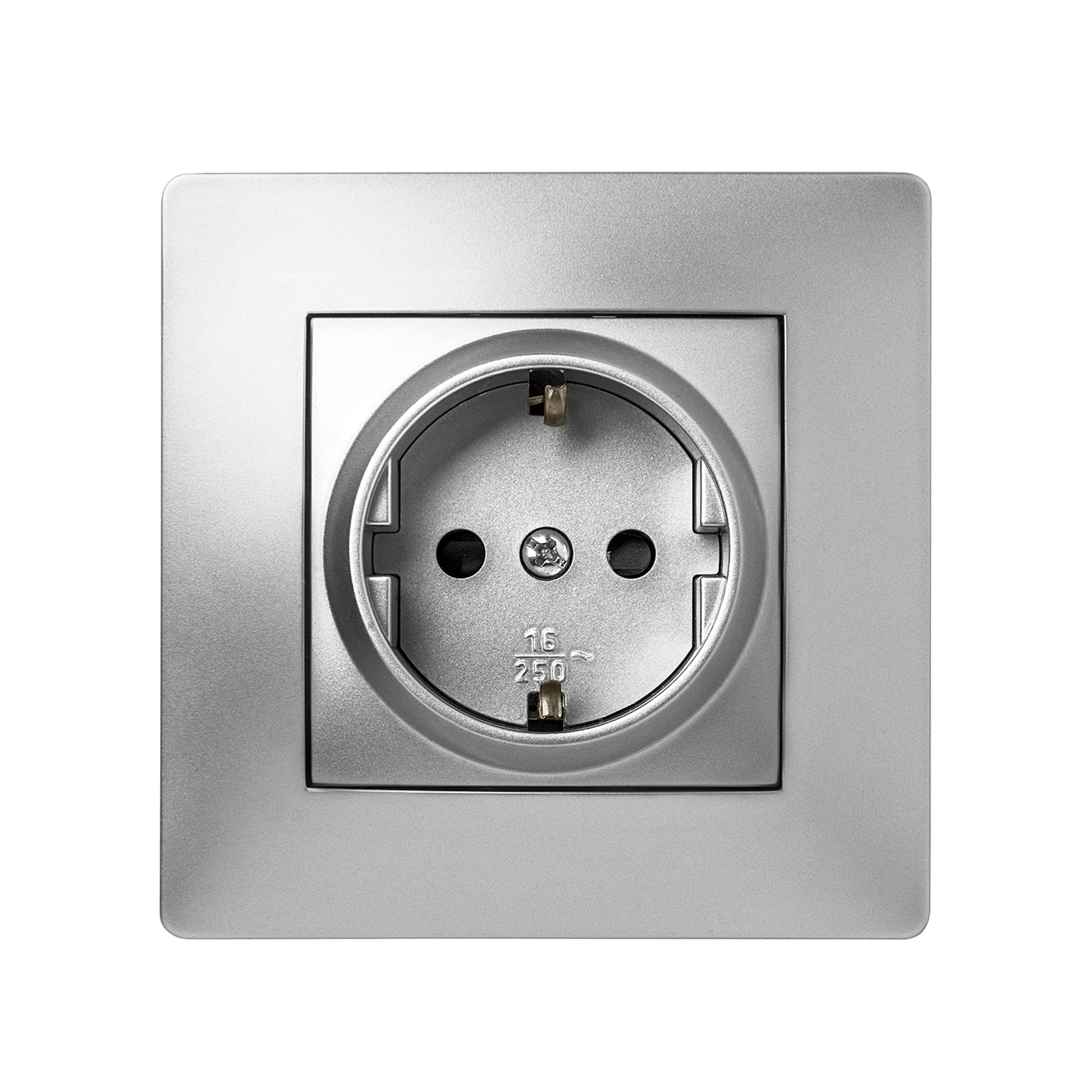 Famatel 6516505068 Agrofer Socket Habitat15 10A-250V Alu, Multicoloured