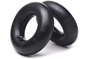 AR-PRO 11x4.00-5|11x4.50-5|11x6.00-5 Heavy Duty Replacement Inner Tube with TR-87 Bent Valve Stem (2-Pack) - for Wheelbarrows