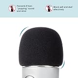 YOUSHARES Blue Yeti Pop Filter Foam Microphone Cover for Blue Yeti Pro Mic view 5