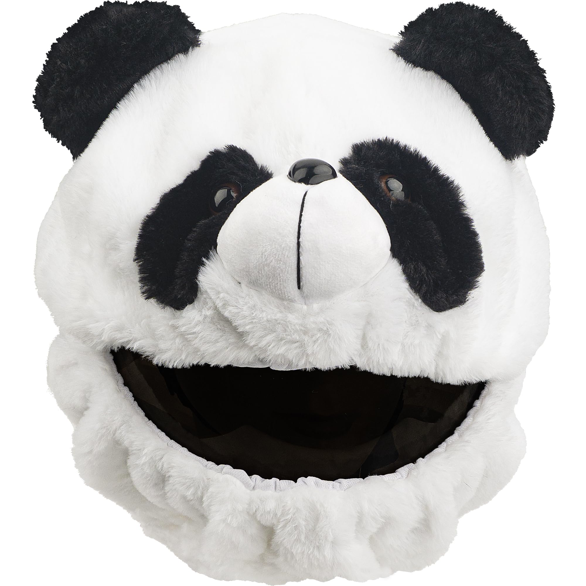 Motorcycle Helmet Cover, Funny Helmet Decoration, Fun Rides and Gifts (Plush Animal, Panda) โ image 1