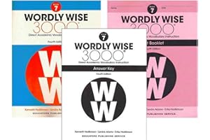 Wordly Wise 3000® 4th Edition Grade 7 SET -- Student Book, Test Booklet and Answer Key (Direct Academic Vocabulary Instructio