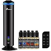 Diffuserlove Full Metal Body Waterless Scent Diffuser with 5 Hotel Scent Oils Hotel Collection Diffuser Waterless Aromatherapy Essential Oil Diffuser UP to 2000 Sq Ft Coverage for Home Office