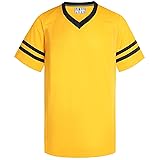 Pullonsy Yellow Football Jerseys for Men Women