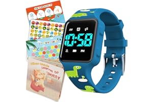 VTAIGE Toddler Potty Training Set – Potty Training Watch with Musical/Vibration Alerts, Fun Board Book, Progress Chart & Reward Stickers – Interactive Toilet Learning Kit for Boys and Girls Ages 2-6