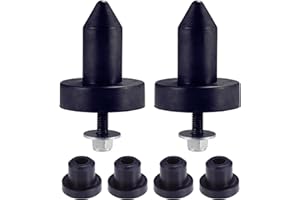 Hihaha Auto Hood Pin for Kenworth T800 2003-2010 for Kenworth W900 2003-2010 / Inner/Durable Metal Rubber / 2 Set Blue