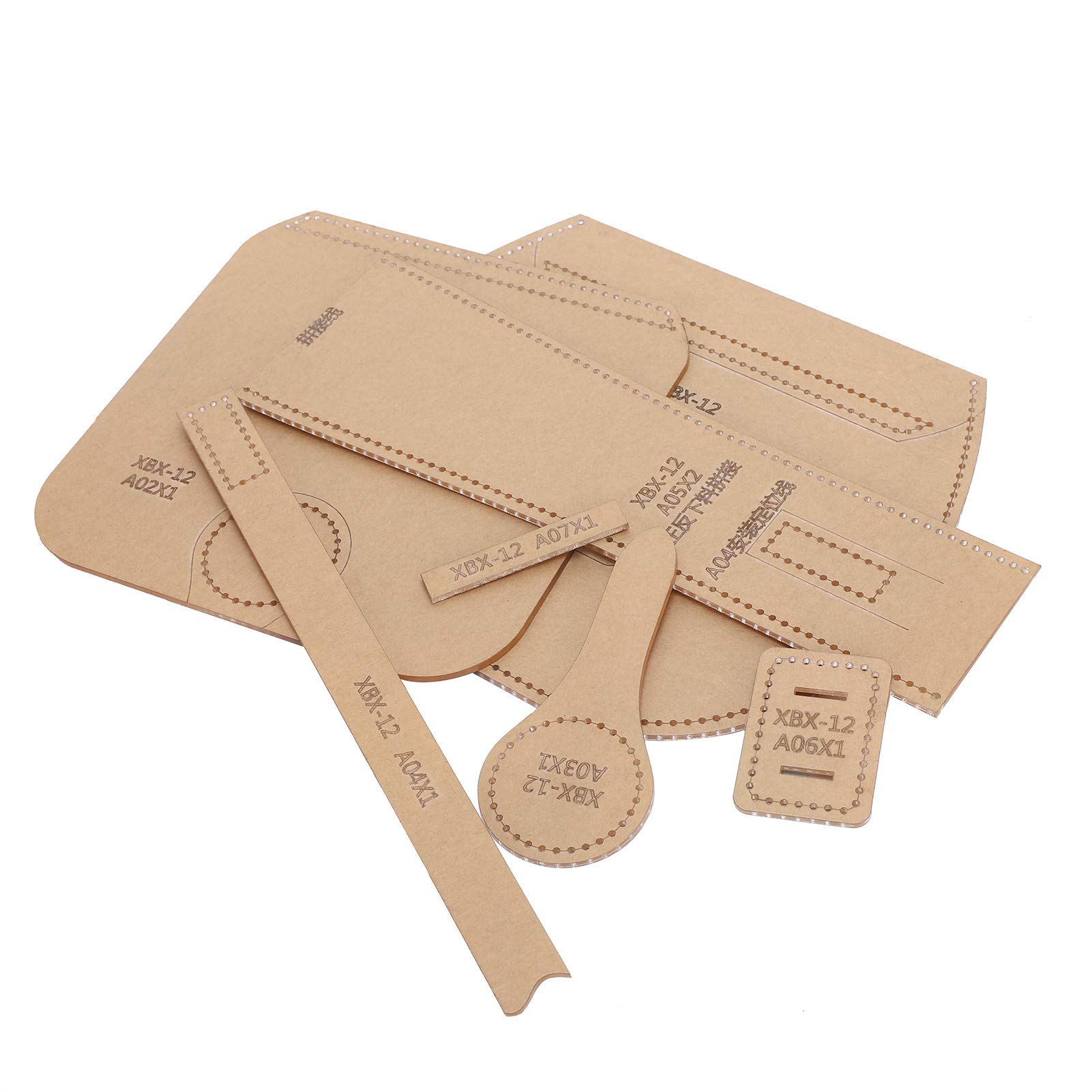 Acrylic Template, Single-Shoulder Bag Pattern Hand-Made Leather Mould for DIY Leathercraft Making Accessories Tool