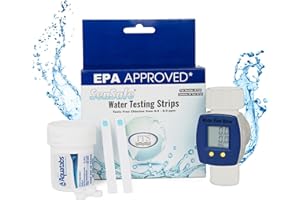 Complete Boat & RV Drinking Water Kit - 100 Aquatabs Water Purification Tablets + 50 Chlorine Test Strips + Water Flow Meter - for Boat & RV Tanks - by Aquamarine Water Solutions