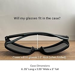 Eyeglass and Sunglass 2-Compartment Travel Case