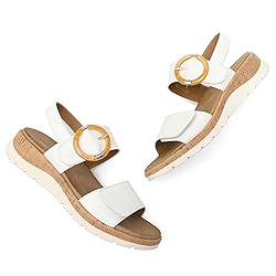 UBFEN Womens Flat Sandals Arch Support Open Toe