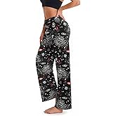 TNNZEET 3 Pack Women's Wide Leg Pants with Pockets - Casual Loose Yoga Trouser Pants Sweatpants Palazzo Lounge Pajama Pants