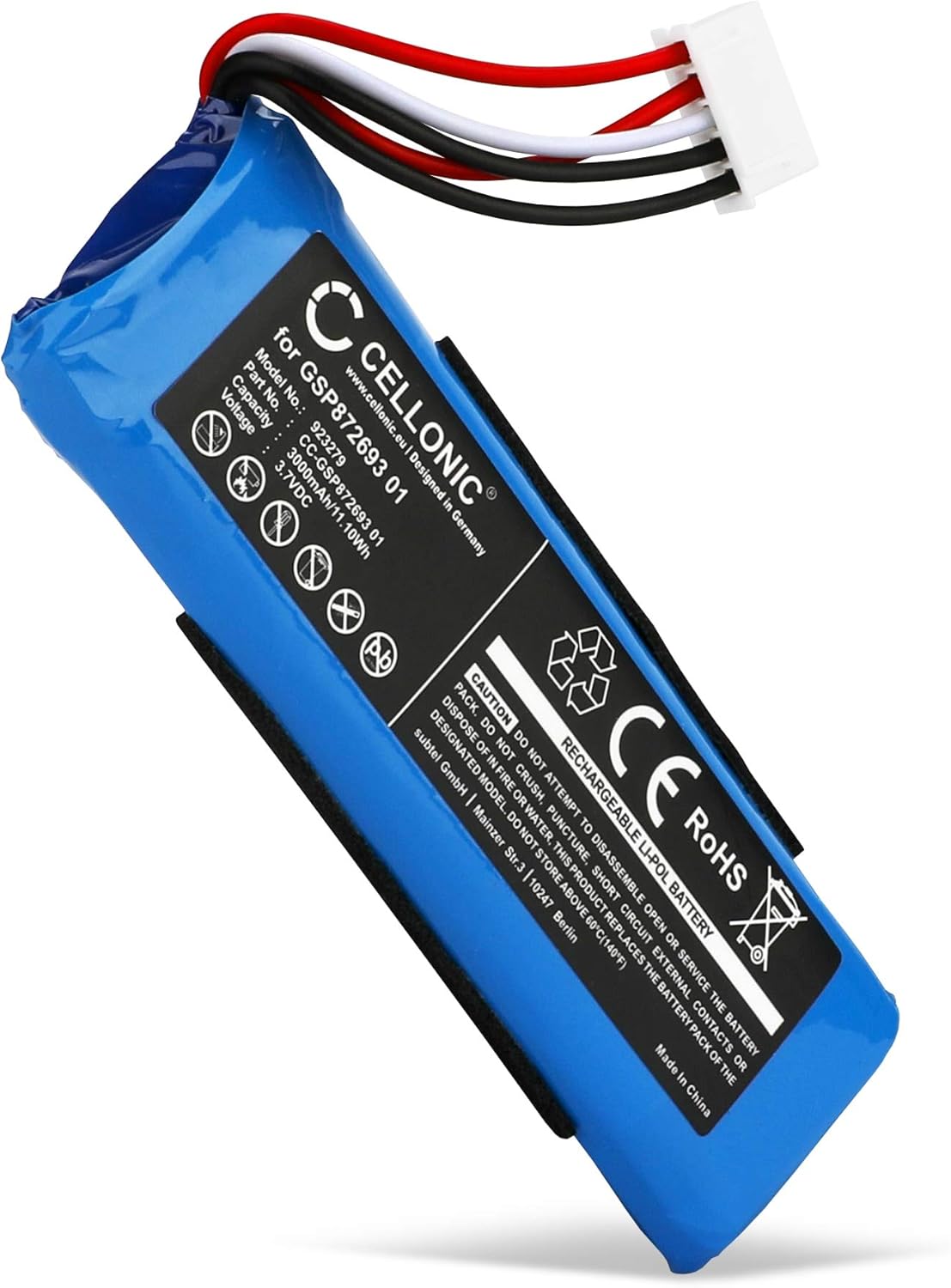 CELLONIC, Batería Para Tecnología Doméstica, Compatible Con Google Nest Hello (NC5100US), 1ICP7/17/26 (3.7V, 280mAh