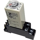 DC12V H3Y-2 Delay Timer Time Relay 0-60S Second &amp; Base Socket DPDT 8-Pin (DC 12V)