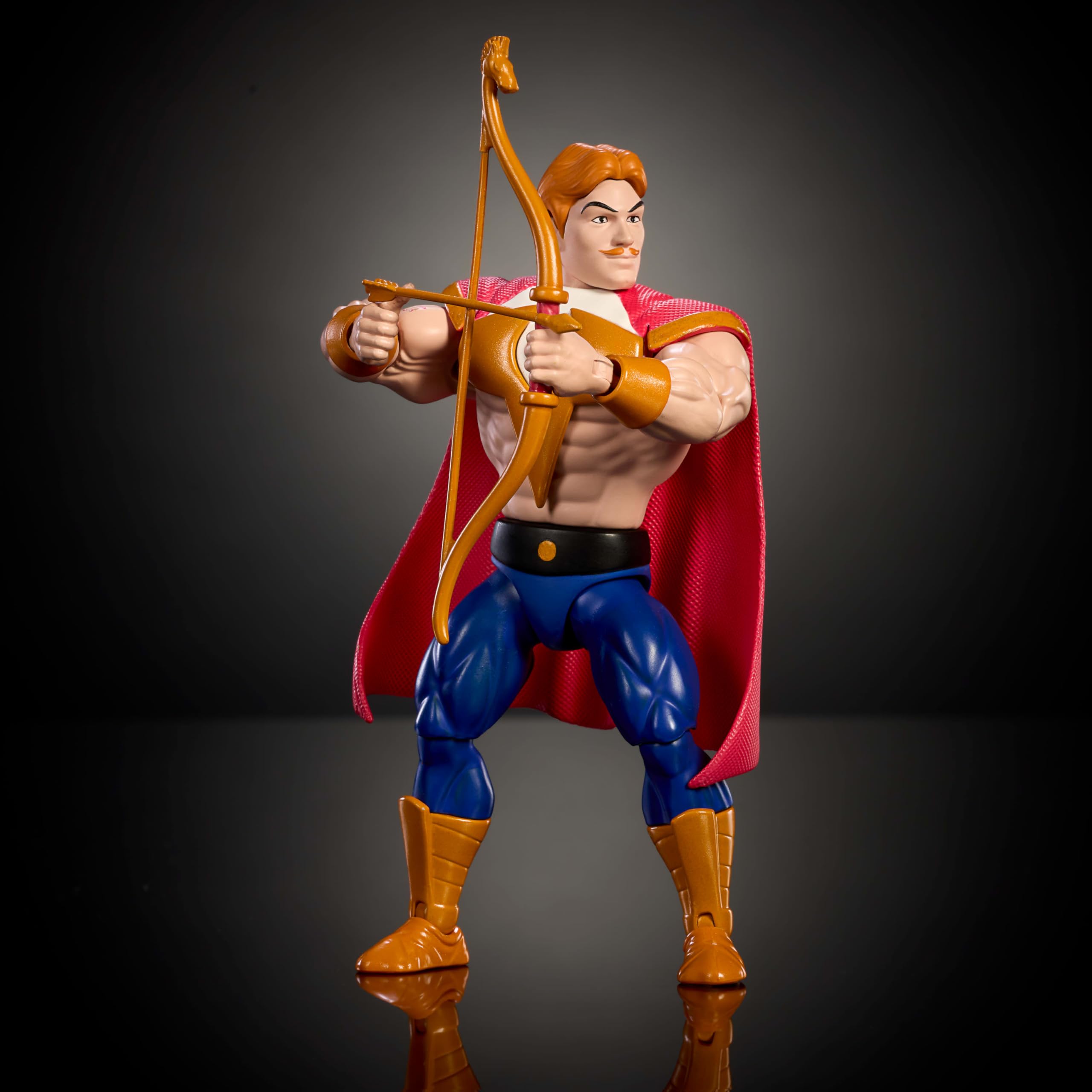 Masters of The Universe Origins Actionfigur Bow aus der Cartoon-Kollektion, ca. 14 cm groß, 1980er Motu Prinzessin der Macht TV Bogenschütze, detailreiches Design, Pfeil & Bogen, JBM94 3