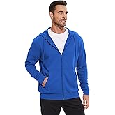 LETAOTAO Lightweight Hoodie Men Zip Up Hooded Sweatshirt Thin Slim Fit Jacket Available in Regular & Tall Sizes