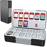 HEIYING Switch Game Card Case for Nintendo Switch 2/ OLED/Lite,Portable Travel Carry Case with 72 Game Card Slots and 24 Micro SD Cards Slots