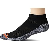 Merrell unisex-adult Men's and Women's Lightweight Work Low Cut Socks - 3 Pairs - Repreve With Durable Reinforcement