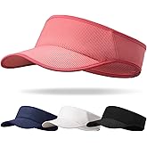 Adjustable Elastic Cord with Button Visor, Sun Protection Mesh Quick-Dry Sport Visor Hat Women Men for Running, Tennis&Golf