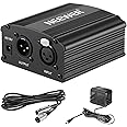 Neewer 1-Channel 48V Phantom Power Supply with Adapter, BONUS+XLR 3 Pin Microphone Cable for Any Condenser Microphone Music R