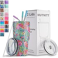 30 oz Tumbler with Lids and Straws,18/8 Stainless Steel Vacuum Insulated Coffee Tumbler,Insulated Travel Mug Water Cup with L