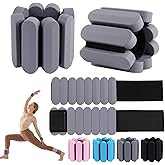 Wrist Weights – Adjustable Ankle Wrist Weights for Women & Men – Set of Weighted Bangles 2 lbs (1 lb Each) | Arm and Leg Weights for Pilates, Yoga, Running & Walking