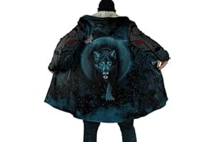 Byadbiny Viking Warriors God Odin Fenrir Tattoo Hooded Cloak 3D All Over Printed Cloak With Hood Harajuku Jacket Cosplay