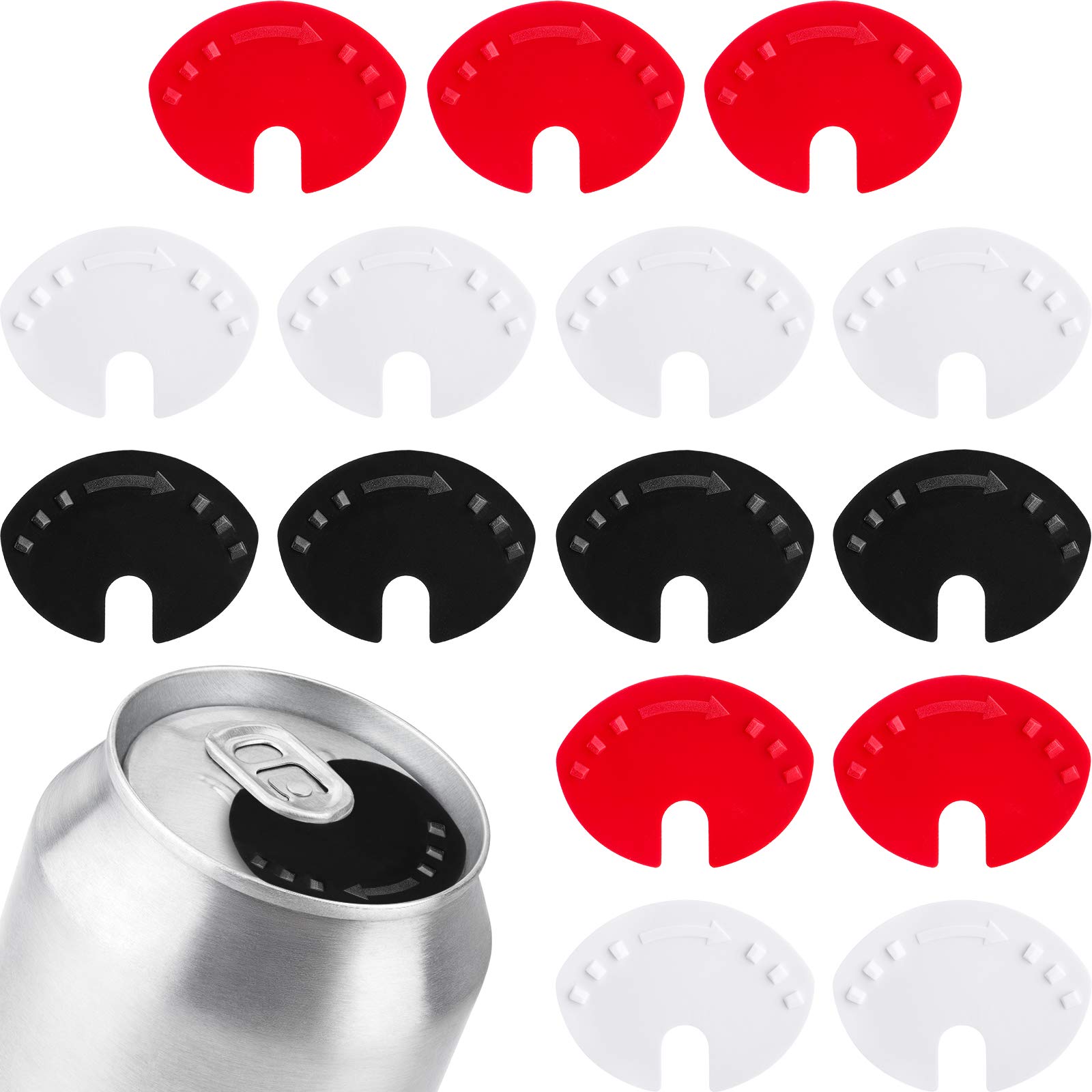 15 Pieces Beverage Can Lid Beverage Can Closure Drink Tops Cover Can End Seal Closure for Beer Soda Canned Drinks in Random Color