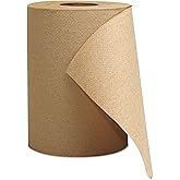 GEN 1804 Hardwound Roll Towels 1-Ply Brown 8-Inch x 300 ft 12 Rolls/Carton